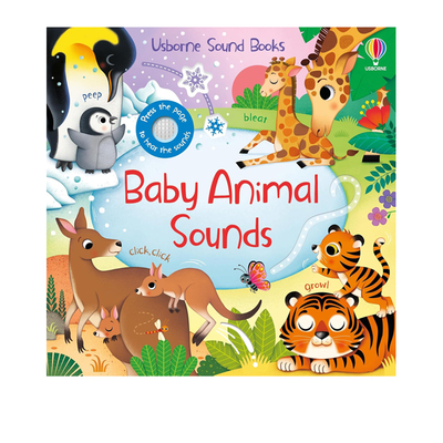 预售 英文原版 Baby Animal Sounds 动物宝宝 趣味触摸发音书 纸板书 儿童启蒙认知 尤斯伯恩 Usborne