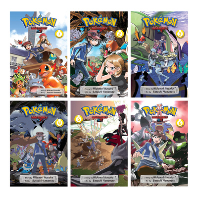 预售 神奇宝贝 宝可梦 皮卡丘大冒险X·Y 6册合售  英文原版 Pokemon Adventures X·Y 第1卷-第6卷