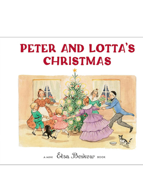 预售 彼得和洛塔的圣诞节 Peter and Lotta's Christmas 迷你版精装 艾莎贝斯蔻情商性格教育绘本 Elsa Beskow 英文原版