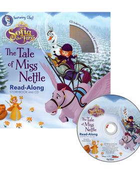 英文原版 苏菲亚公主 Sofia the First Read Along Storybook 附CD 经典动画故事书 迪士尼独立阅读有声绘本