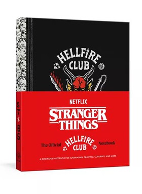 预售 英文原版 怪奇物语官方笔记本 Stranger Things: The Official Hellfire Club Notebook奇幻科幻惊悚美剧 怪奇物语周边图画书