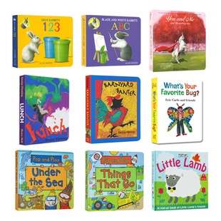 英文原版 启蒙纸板书 Little Rabbits/Amazing Machines 撕不烂纸板书 绘本故事图画书