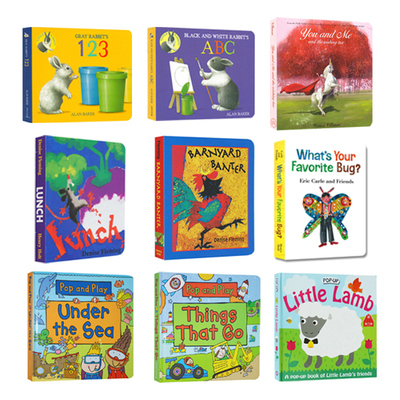 英文原版 启蒙纸板书 Little Rabbits/Amazing Machines 撕不烂纸板书 绘本故事图画书