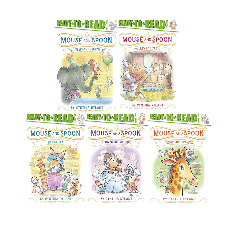 预售 英文原版 Mouse Bakery 老鼠面包店系列 5册(亨利和玛吉同作者) Ready to Read 西蒙准备阅读系列 Level2 分级阅读美食主题