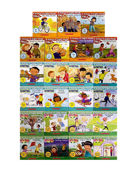 英文原版 Scholastic Season of Sight Words 季节套装 23册合售 低幼启蒙早教