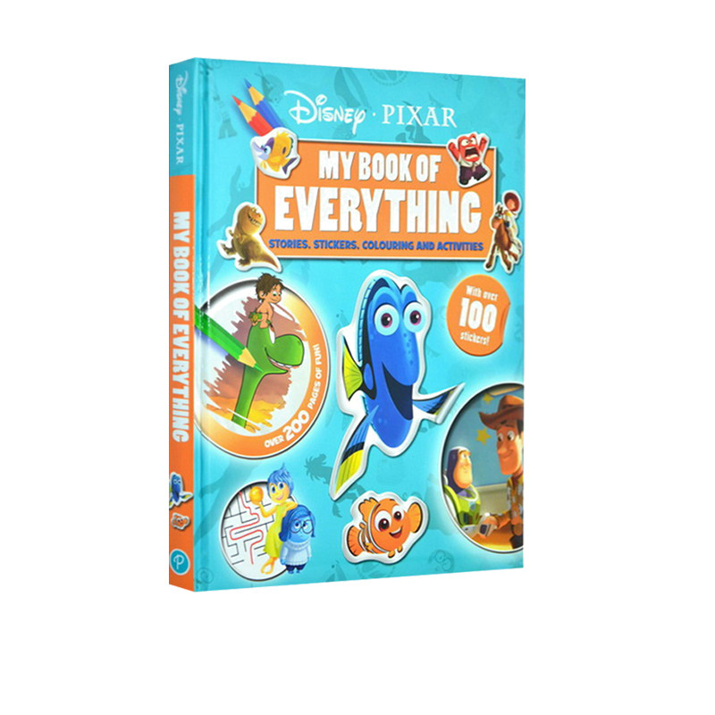 disney pixar 迪士尼4个故事合辑 含故事绘本贴纸涂画和活动 迪斯尼