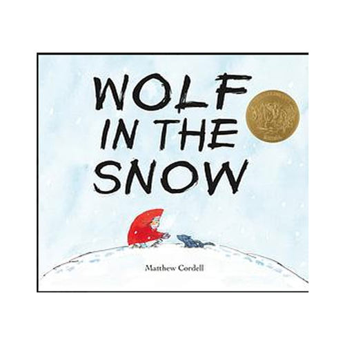 英文原版 Wolf in the Snow 雪地里的狼 Matthew Cordell 马修・科德尔 2018 凯迪克金奖 平装 无字绘本 善良勇气友谊启蒙读物