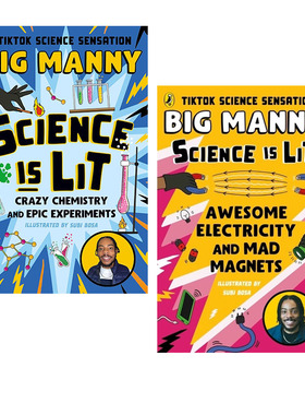 预售 神奇的电与疯狂的磁铁 2册 Awesome Electricity and Mad Magnets/Science is Lit 趣味科学的魅力 儿童科普读物 英文原版