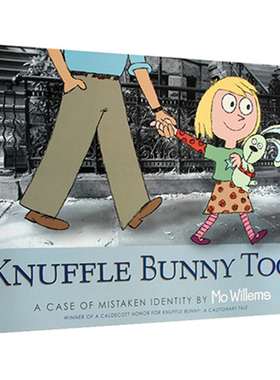 英文原版 Knuffle Bunny Too 古纳什小兔 凯迪克奖作者Mo Willems