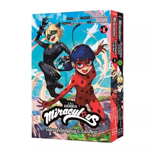 预售 英文原版 Miraculous: Tales of Ladybug & Cat Noir 绽放瓢虫少女 1-2 2册合售 超级英雄题材漫画 奇迹少女 奇迹瓢虫 绿山墙