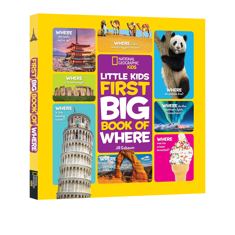 英文原版 National Geographic Little Kids First Big Book of Where 国家地理幼儿版科普绘本 这是哪里