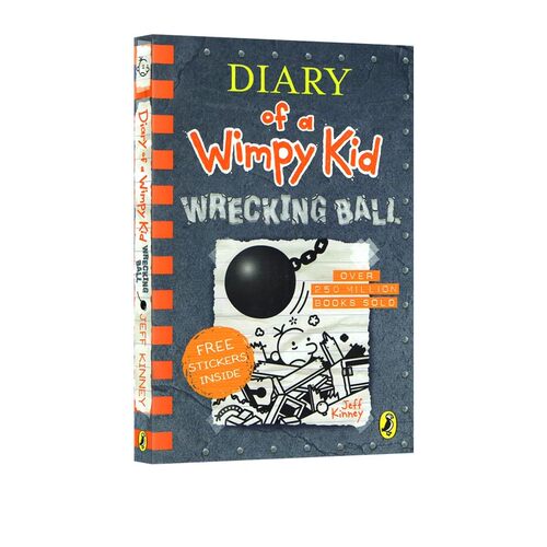小屁孩日记#14 Diary of a Wimpy Kid Wrecking Ball 小鬼日记 英文原版儿童章节桥梁书 幽默漫画故事书 7-12岁 Jeff Kinney