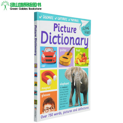 英文原版 Flying Start First Picture Dictionary 小学生彩色图解词典 精装大开本