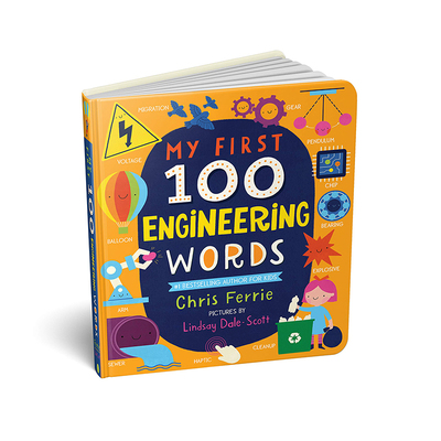 我的100个STEM词汇 英文原版 My First 100 Engineering Words 纸板书  启蒙认知100词 幼儿图解词典 STEM 主题