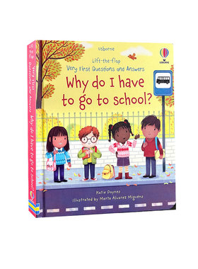 英文原版 Usborne入门级你问我答翻翻书 Very First Questions and Answers: Why Do I Have to Go to School? 生活习惯