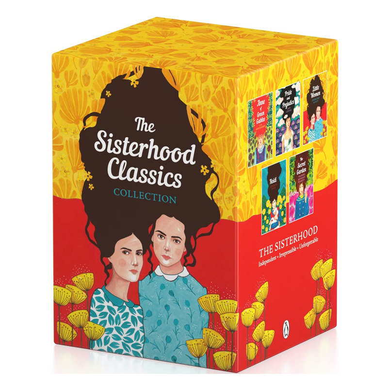 英文原版 The Sisterhood Classics Collection 企鹅女性经典文学小说 5册合售 小妇人 傲慢与偏见 绿山墙的安妮