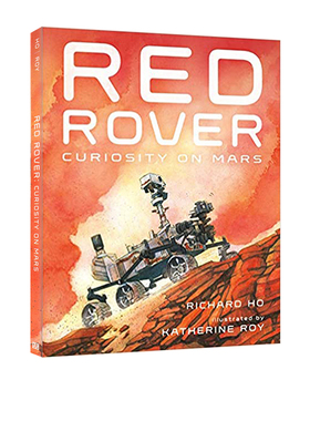 英文原版 Red Rover Curiosity on Mars 精装 内含大跨页 火星爱好者读物 青少年科普知识类绘本图画书 小学生STEM课外读物