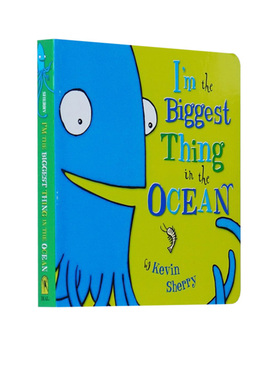 预售 英文原版 I'm the Biggest Thing in the Ocean 大海里我很大 幽默故事图画书 儿童启蒙早教认知纸板书