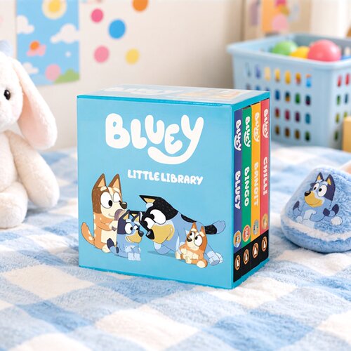 英文原版 Bluey Little Library 小蓝狗布鲁里 布鲁伊 小小图书馆 儿童启蒙纸板书 手掌书