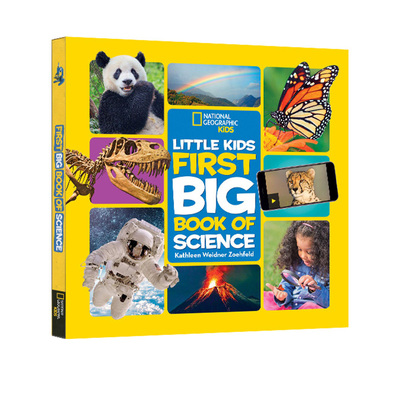 英文原版 National Geographic Little Kids First Big Book of Science 国家地理幼儿版科普绘本 科学