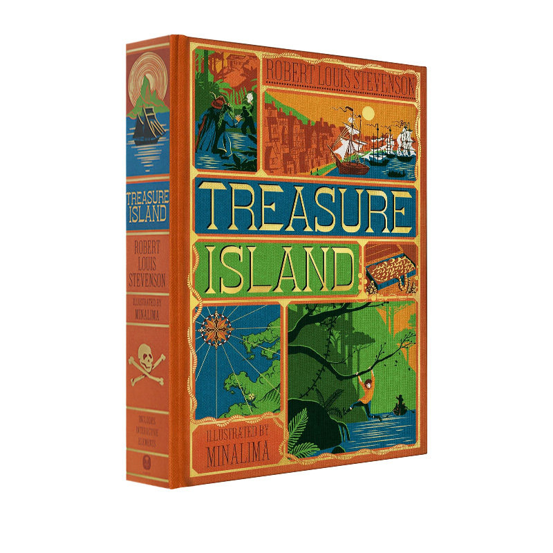 Treasure Island 金银岛 英文原版 MinaLima工作室 全彩3D复刻手工立体书 儿童文学经典 英语启蒙故事书 精装收藏版