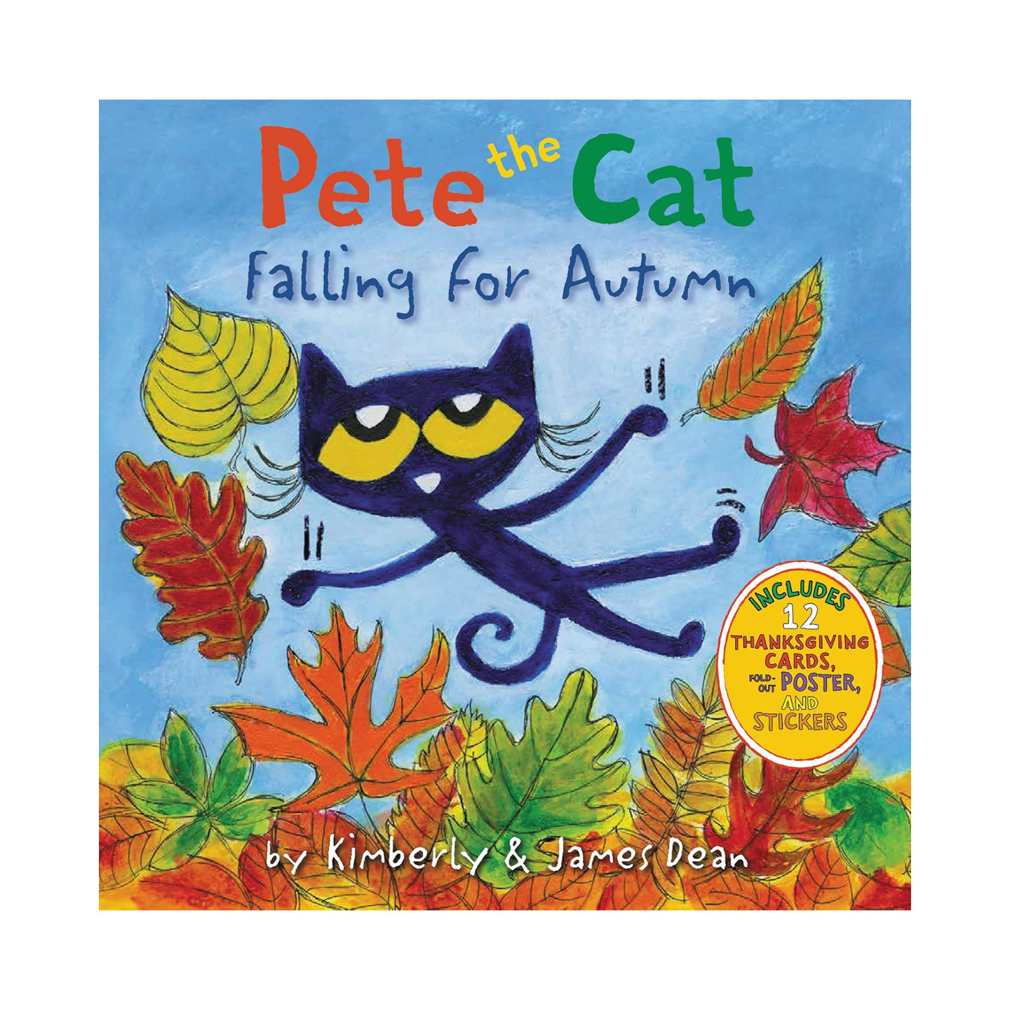 预售 英文原版 Pete the Cat Falling for Autumn 皮特猫爱上秋天 附送卡片贴纸海报 精装绘本 儿童启蒙图画故事书,书籍/杂志/报纸,儿童读物原版书,淘宝优惠券,粉丝福利购,淘宝优惠卷