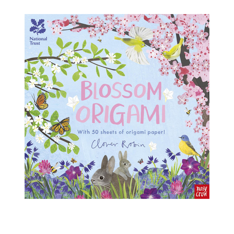 英文原版 National Trust: Blossom Origami 折纸艺术 包含13种教学和50张折纸 儿童动手能力培养 艺术启蒙 动手能力培养