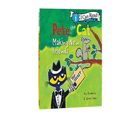 英文原版 Pete the Cat: Making New Friends 皮特猫 my First I Can Read 分级读物 儿童绘本图画故事书