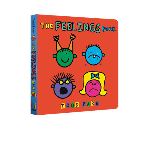 英文原版 The Feelings Book 纸板书 淘弟 宝宝情商培养 感受表达 纽约时报畅销书作家Todd Parr 儿童家庭成长教育绘本