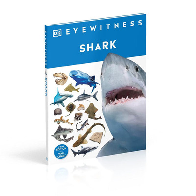 英文原版 DK少儿百科 DK Eyewitness Shark 鲨鱼家族知识科普 知识图解百科 全彩精装科普读物