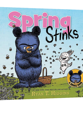 英文原版 Spring Stinks 春天很臭 精装 布鲁斯妈妈系列 儿童认知启蒙童话寓言绘本 Ryan Higgins