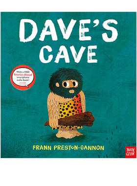 小野人大卫 我们的家 英文原版 Dave's Cave 儿童家庭观启蒙绘本 想象力 亲子共读成长启蒙图画书 Nosy Crow Stories Aloud