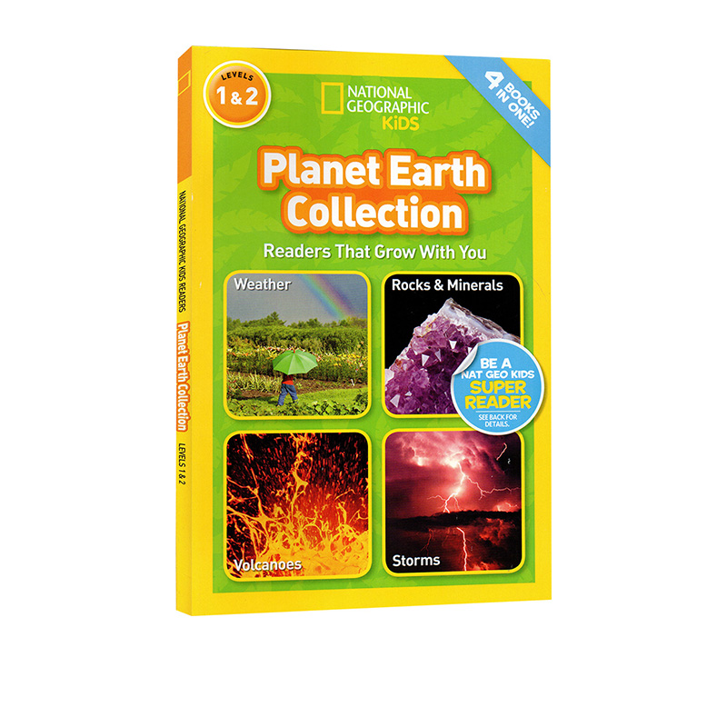 英文原版 National Geographic Kids Planet Earth collection 4个地球故事合辑 L1L2 美国国家地理儿童百科分级读物 小学STEM课程