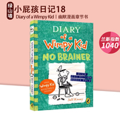 小学生成长阅读 Kid Diary 英文原版 Book Jeff Wimpy 小屁孩日记 章节桥梁书 Kinney 儿童幽默小说读物