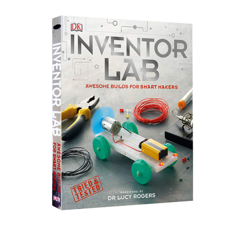 预售 英文原版 DK STEM大课题系列 Inventor Lab发明实验室 探索STEM学科 精装全彩 电子与科学 11-14岁儿童科学科普知识 DK百科书