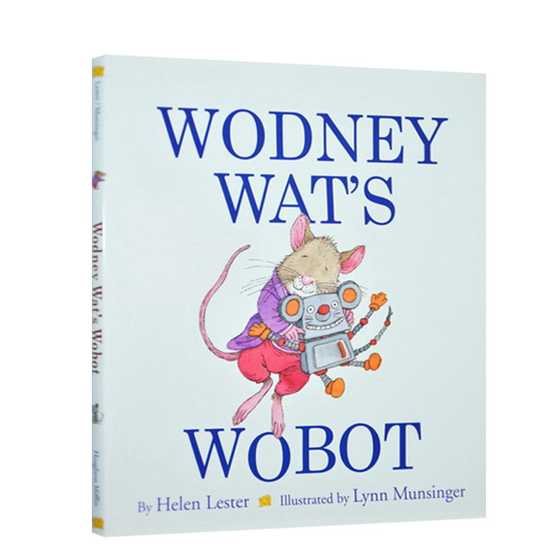 英文原版 Wodney Wat's Wobot 心理成长精装绘本Helen Lester