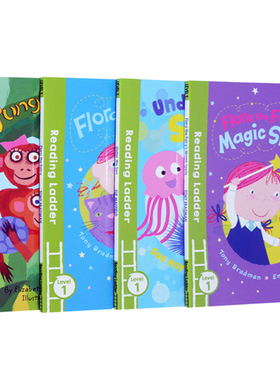 英文原版 Egmont全彩彩色香蕉系列  Reading Ladder My First Read Along 第一级 4册 小学英文课外分级阅读读本 少儿英语分级读物