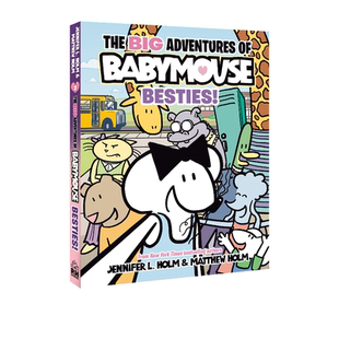英文原版 The BIG Adventures of Babymouse#2: Besties! 最新系列 全彩漫画绘本图画书 纽伯瑞儿童文学奖作者Jennifer Holm