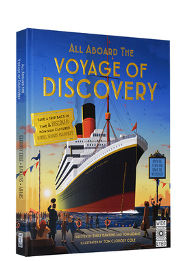 英文原版 All Aboard the Voyage of Discovery 精装翻翻书 小学STEAM百科阅读绘本