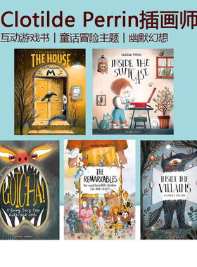 英文原版 Gotcha! Inside the Villains 趣味童话故事 儿童精装绘本 翻翻书 幽默幻想图画书 法国插画师Clotilde Perrin