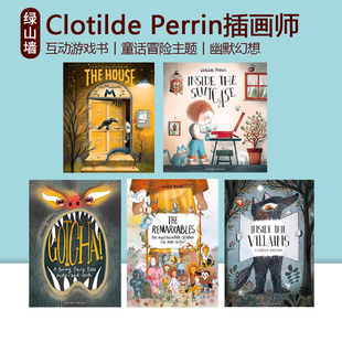 英文原版 Gotcha! Inside the Villains 趣味童话故事 儿童精装绘本 翻翻书 幽默幻想图画书 法国插画师Clotilde Perrin