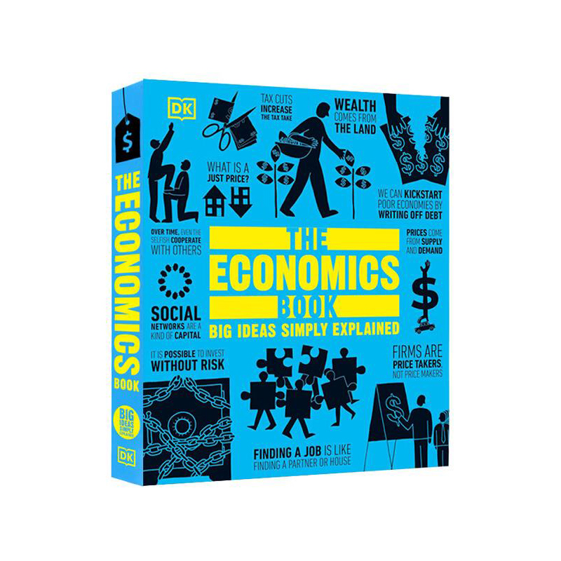 英文原版 DK人类的思想百科丛书 The Economics Book 经济学百科图解 学科科普全彩铜版纸精装 Big Ideas Simply Explained