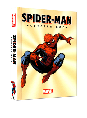 英文原版 蜘蛛侠明信片 Spider-Man Postcard Book 精装 漫威周边