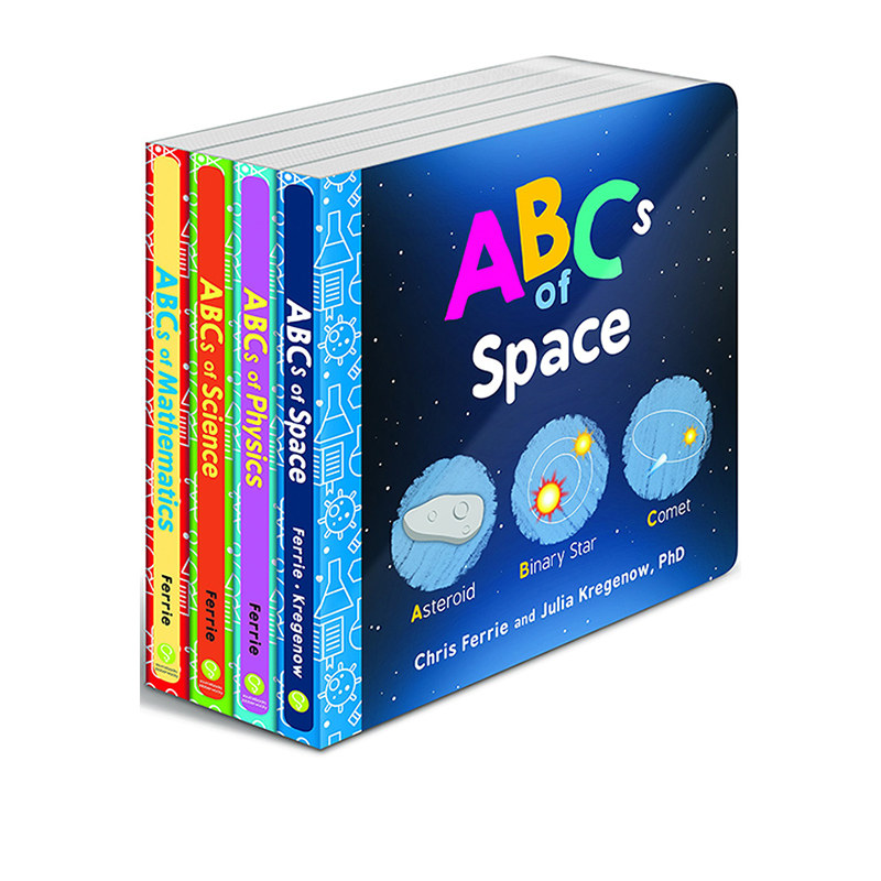 英文原版 宝宝智学园 幼儿工程院 Baby University ABC's Board Book Set 纸板书  4册 Chris Ferrie STEM主题 低幼图解