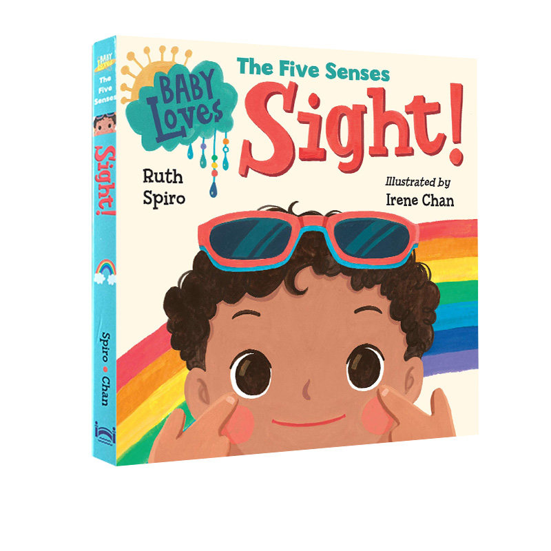 英文原版 宝宝爱科学系列绘本 baby loves the five senses sight!