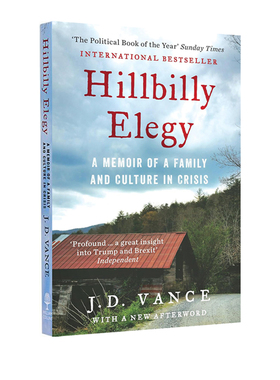 乡下人的悲歌 英文原版 美国底层关联阅读 Hillbilly Elegy A Memoir of a Family and Culture in Crisis JD Vance