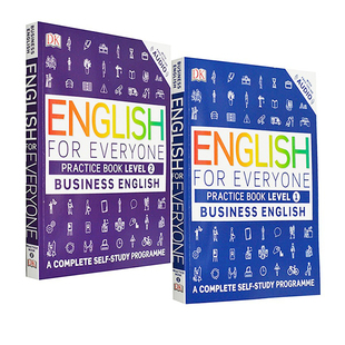 英文原版DK新视觉 人人学英语 职场商业英语图解 2册 English for Everyone Business English Practice 1 2自学书籍 雅思托福用书