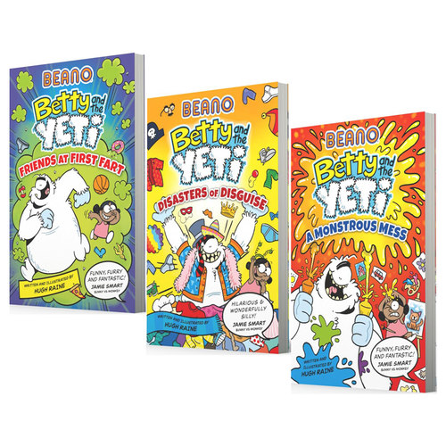 预售 英文原版 Beano Betty and the Yeti 比诺漫画 贝蒂与雪人 3册 6-10 岁儿童幽默漫画小说 小学生英文课外阅读读物