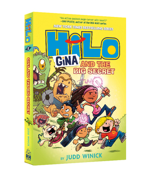 英文原版 Hilo Book 8 Gina and the Big Secret 希罗书系列 精装 吉娜和大秘密 儿童全彩漫画桥梁章节小说