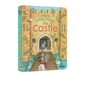 Peep 奇妙洞洞书 城堡建筑 偷偷看里面系列 绘本 the 科普纸板翻翻书 历史启蒙认知 英文原版 Inside Castle Usborne 预售